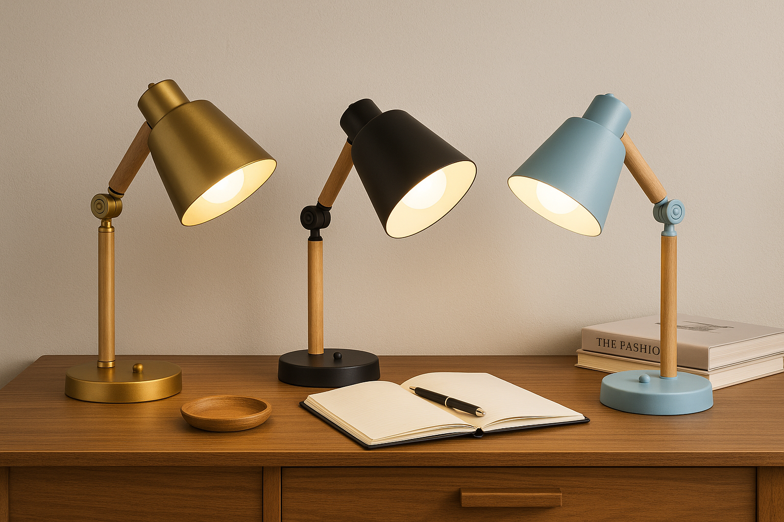 Distinctive Modern Lampshade – Metal & Wood
