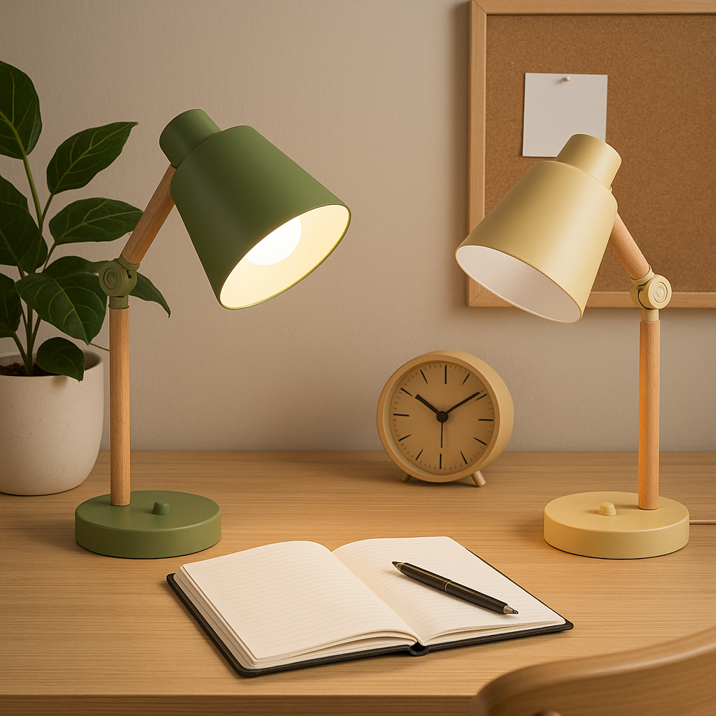Distinctive Modern Lampshade – Metal & Wood