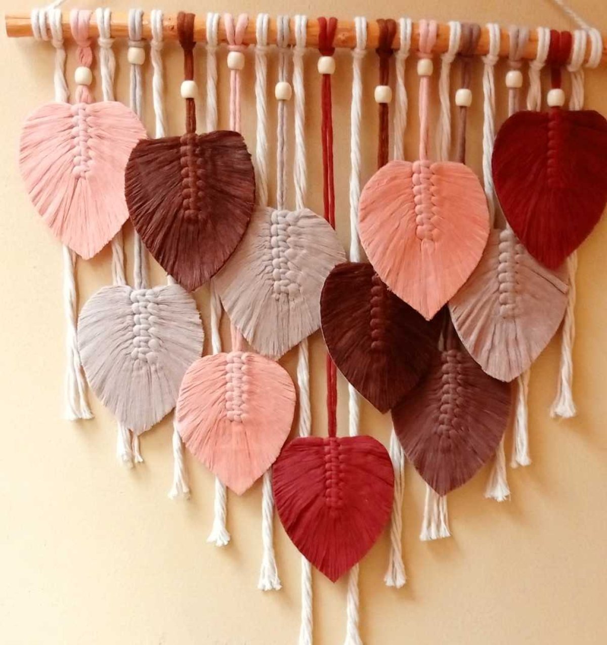 Leaf Harmony Macramé Wall Hanging